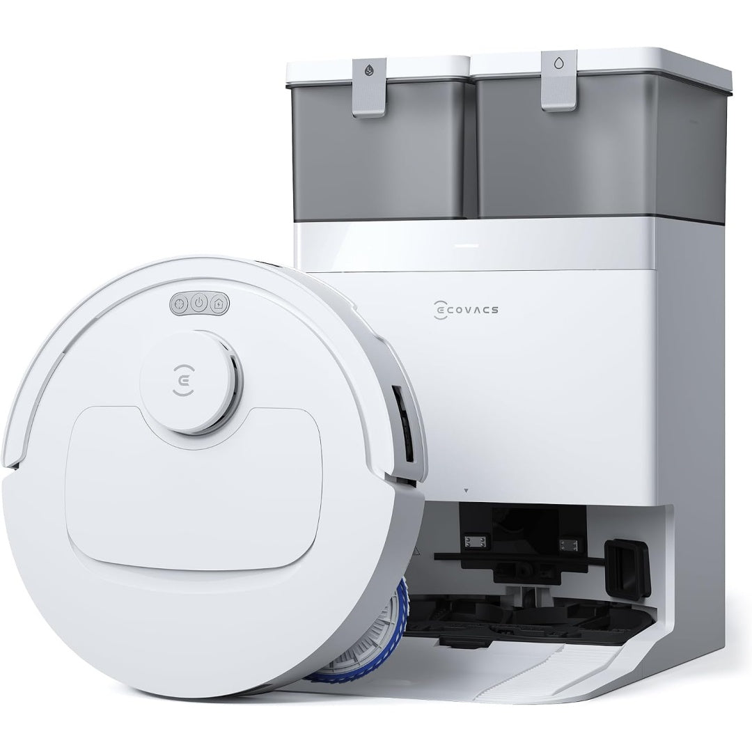 Robot avec station de lavage, coloris blanc, avec le vidage automatique
