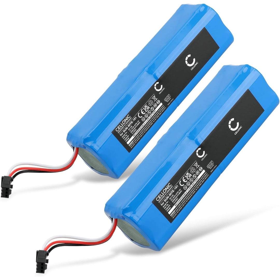 Lot de 2 batteries rechargeables alliant une technologie lithium ion et une alimentation rechargeable