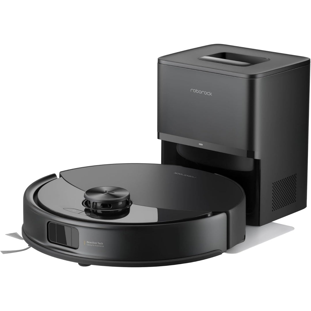 Aspirateur robotise avec collecteur integrant l'entretien des sols durs et une contenance annoncee de 2,5 l