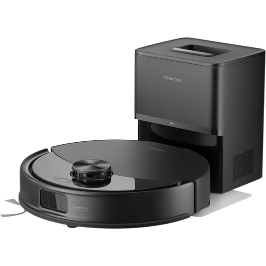 Aspirateur robotise avec collecteur integrant l'entretien des sols durs et une contenance annoncee de 2,5 l