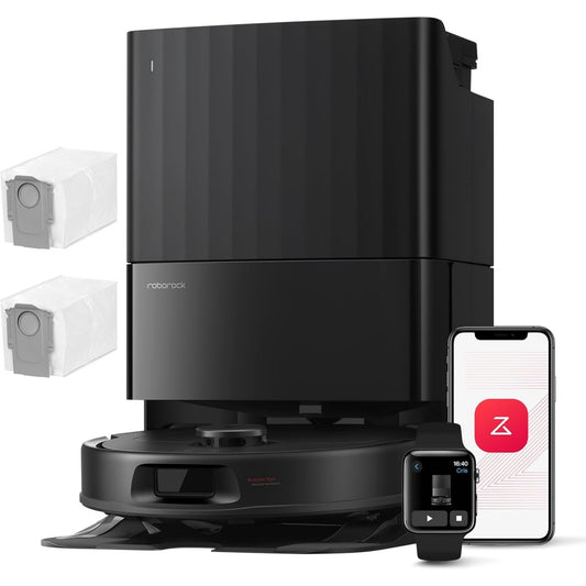 Robot de nettoyage des sols avec la collecte de la poussiere et un mouvement rotatif