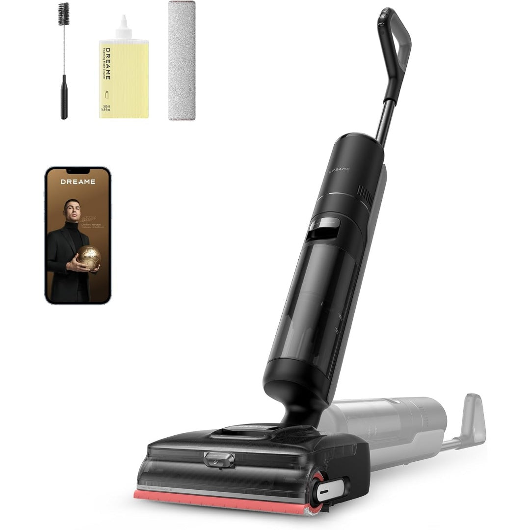 Balai laveur avec le lavage des sols, coloris gris et noir