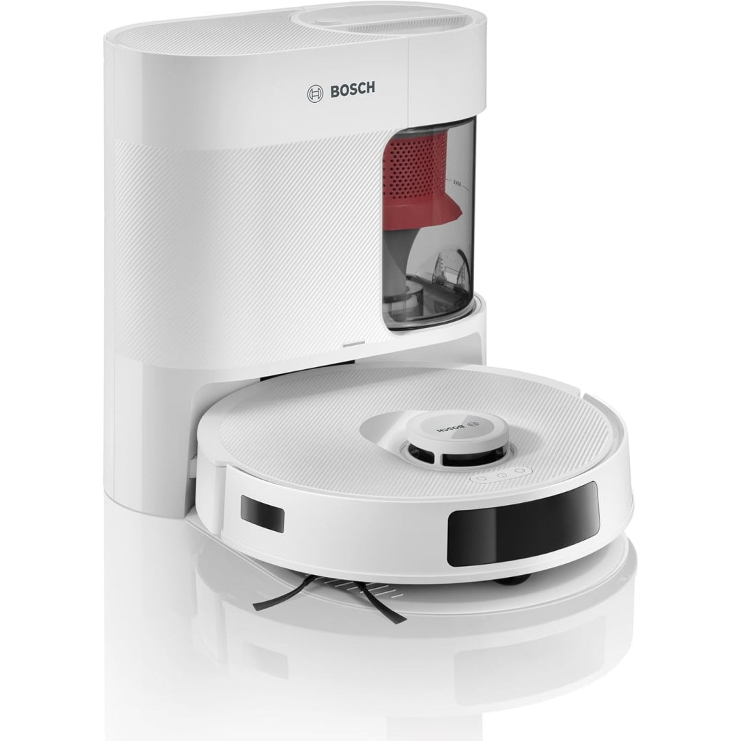 Robot de nettoyage des sols avec une contenance annoncee de 1,5 l et la collecte de la poussiere