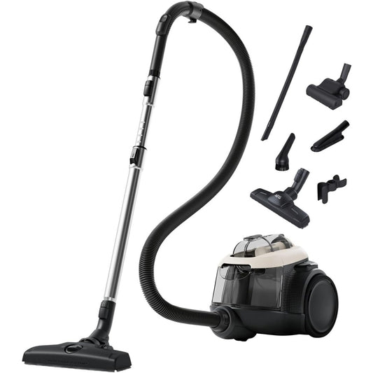 Aspirateur de sol sur roues associant une filtration des particules fines et la collecte sans sac
